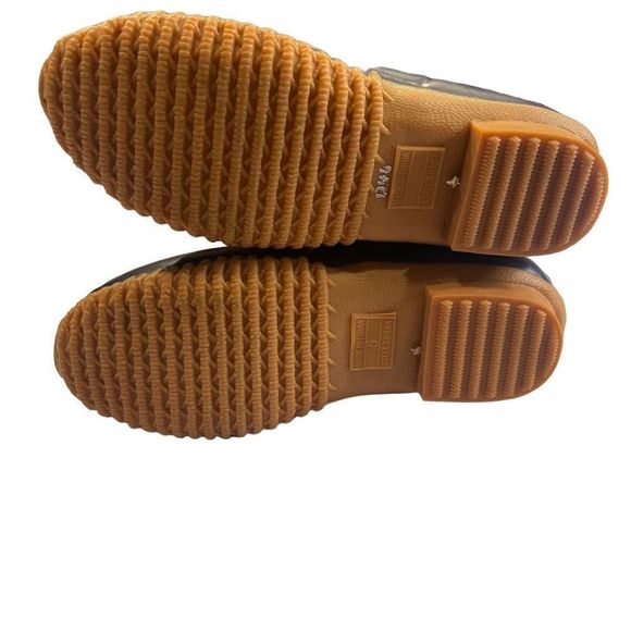 New Khombu Premium Leather & Rubber Winter Lace Up Ankle Duck Boots Size 5 - Picture 5 of 15